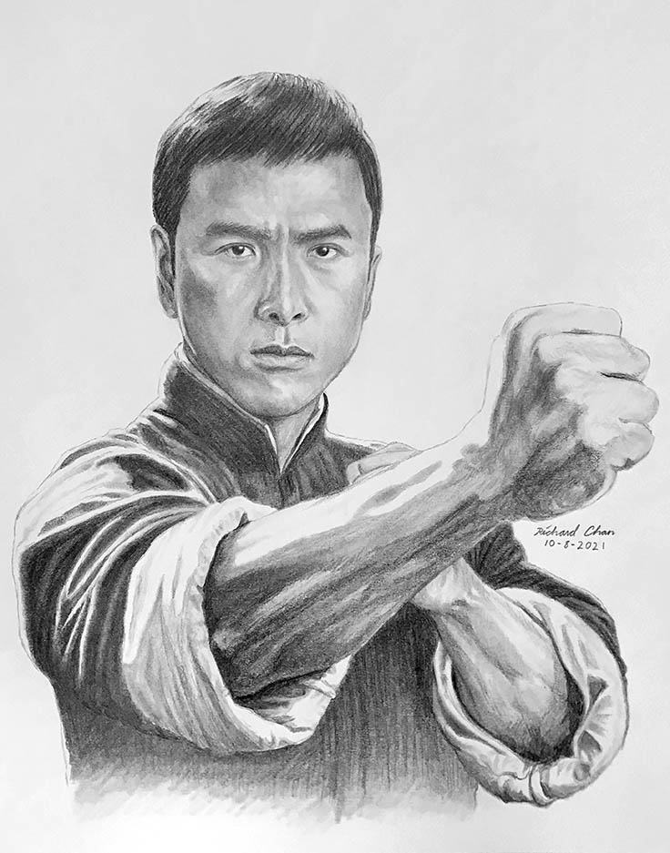 Donnie Yen as Ip Man - Pencil Drawing