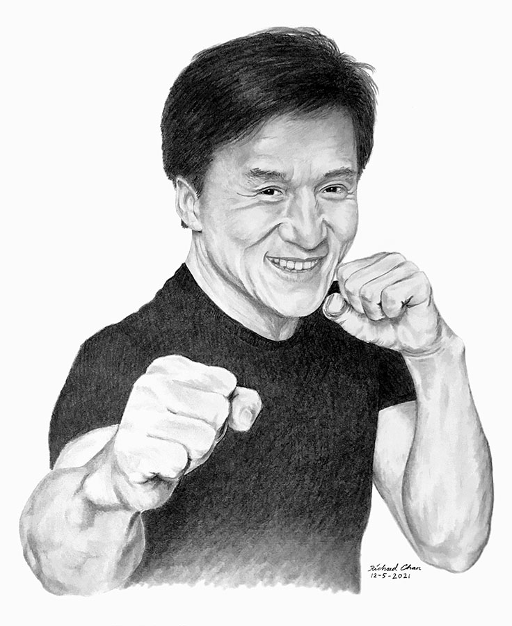 Jackie Chan - Pencil Drawing